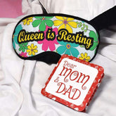 Mummy Gift for Anniversary Queen Is Resting Quote Multi Eye Mask